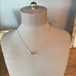 Kendra Scott Elisa Necklace in Platinum Drusy